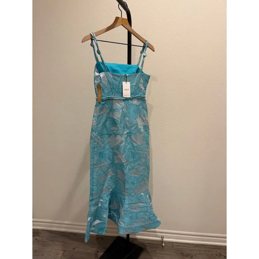 New o.p.t Jacqueline Dress glacial teal size XS